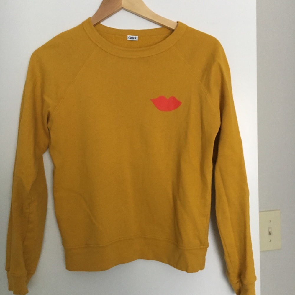 Clare Vivier Marigold Yellow Sweatshirt